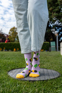 Women's Fuzzy Caterpillars Socks