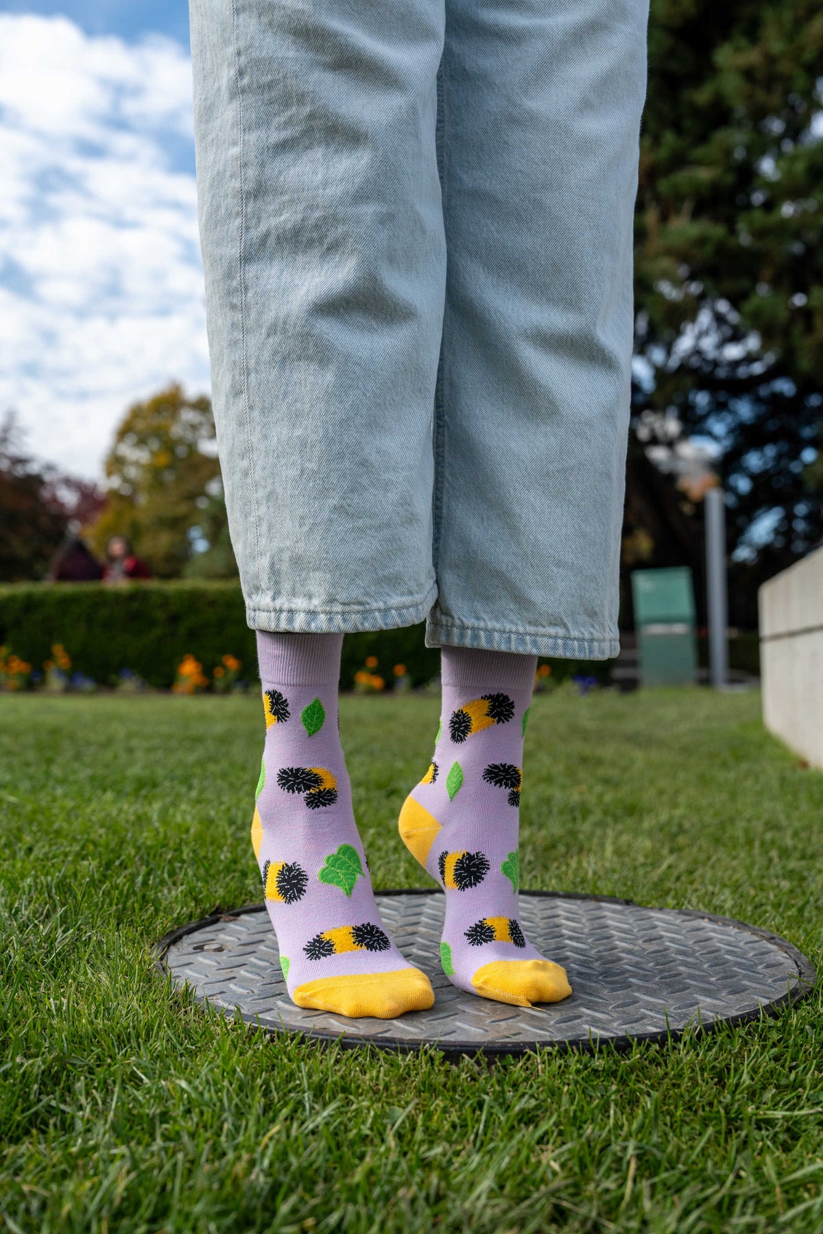 Women's Fuzzy Caterpillars Socks