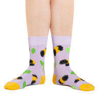 Women's Fuzzy Caterpillars Socks