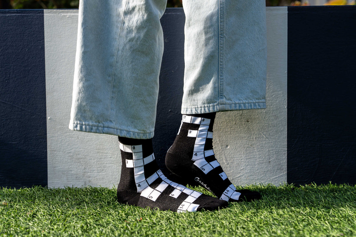 Women's Crossword Puzzle Socks