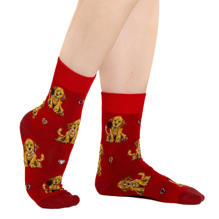 Women's Valentine's Day Puppy Love Socks