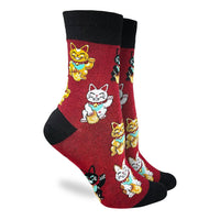 Women's Lucky Waving Cat Socks