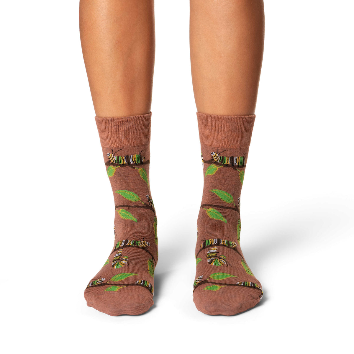 Women's Monarch Caterpillar Socks