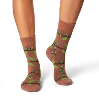 Women's Monarch Caterpillar Socks