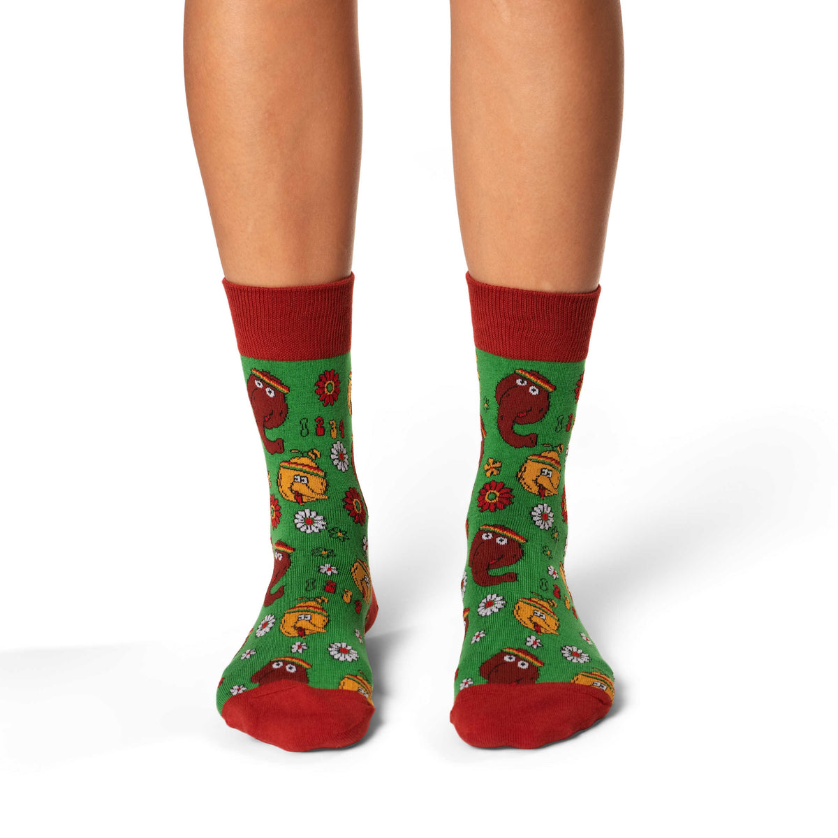 Women's Sesame Street, Big Bird & Snuffleupagus Socks