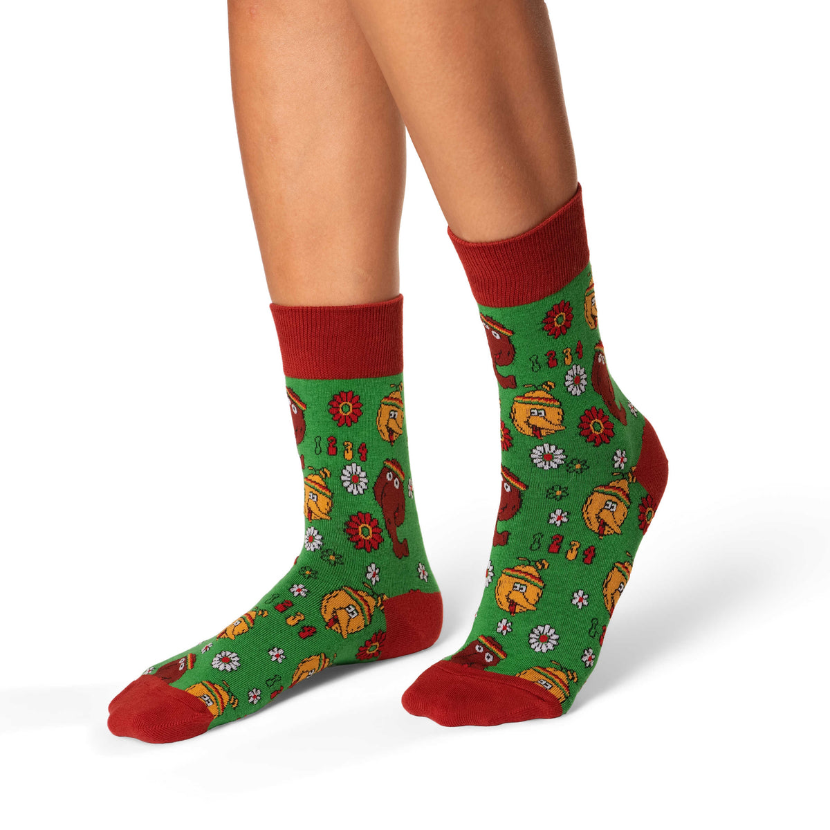 Women's Sesame Street, Big Bird & Snuffleupagus Socks