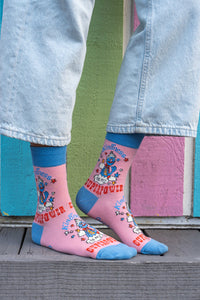 Women's Sesame Street, Grover, Kindness is my Superpower Socks