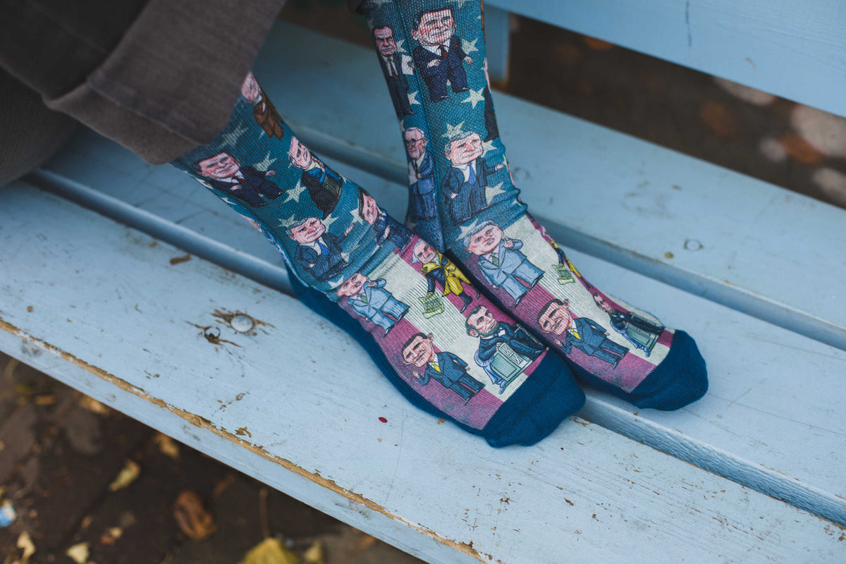 Men's Past Presidents of United States Socks