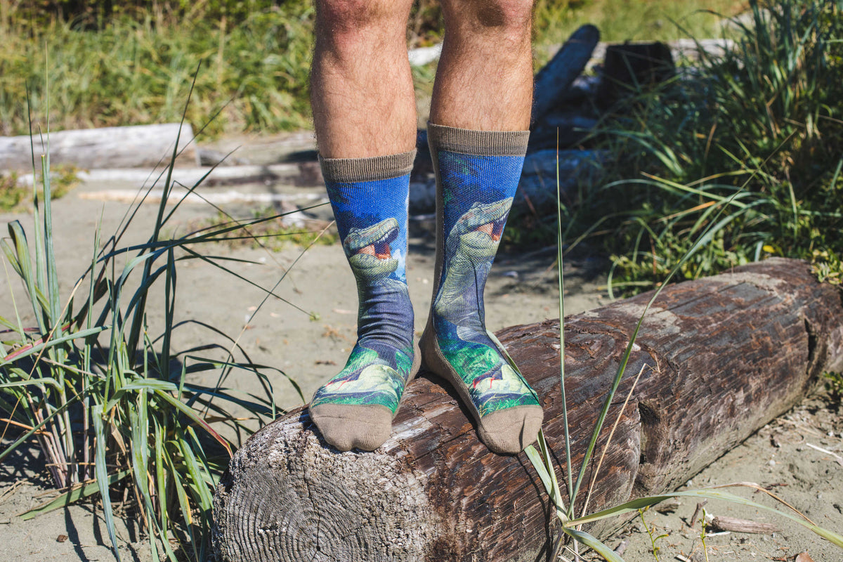 Men's Tyrannosaurus Rex Dinosaur Socks
