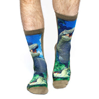 Men's Tyrannosaurus Rex Dinosaur Socks