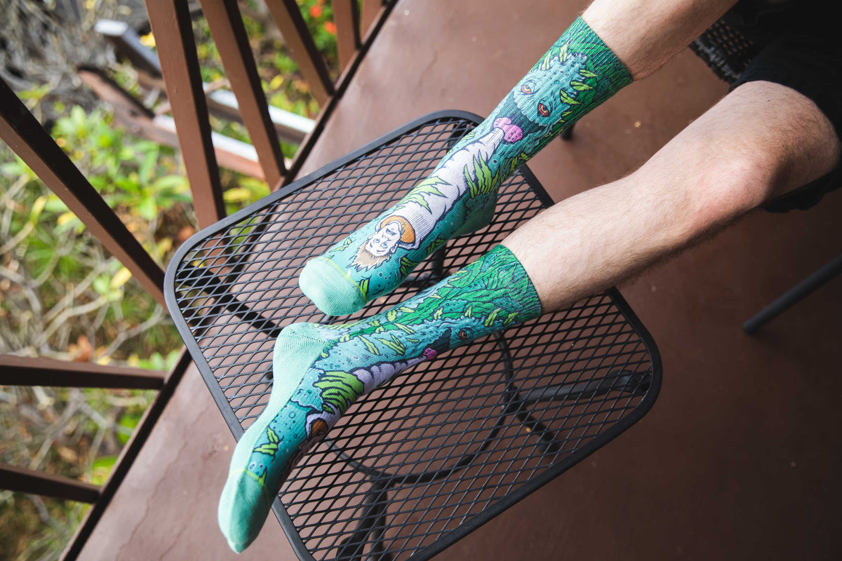 Men's Weed Smoking a Human Socks