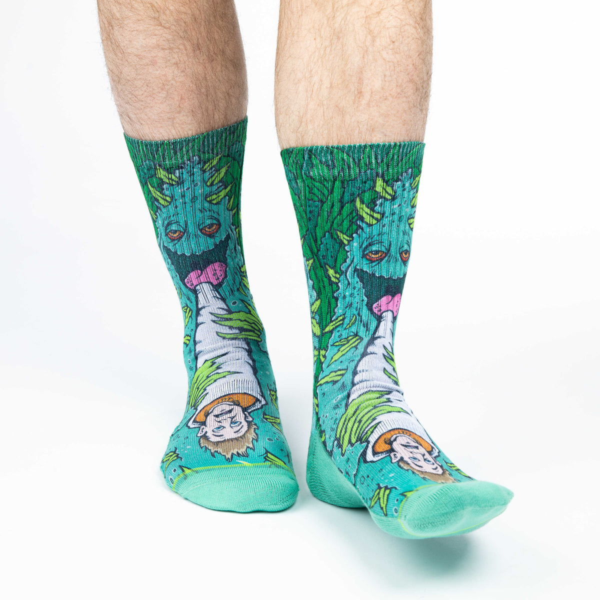 Men's Weed Smoking a Human Socks