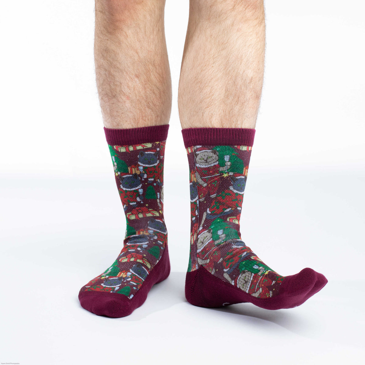 Men's Christmas Cat Socks