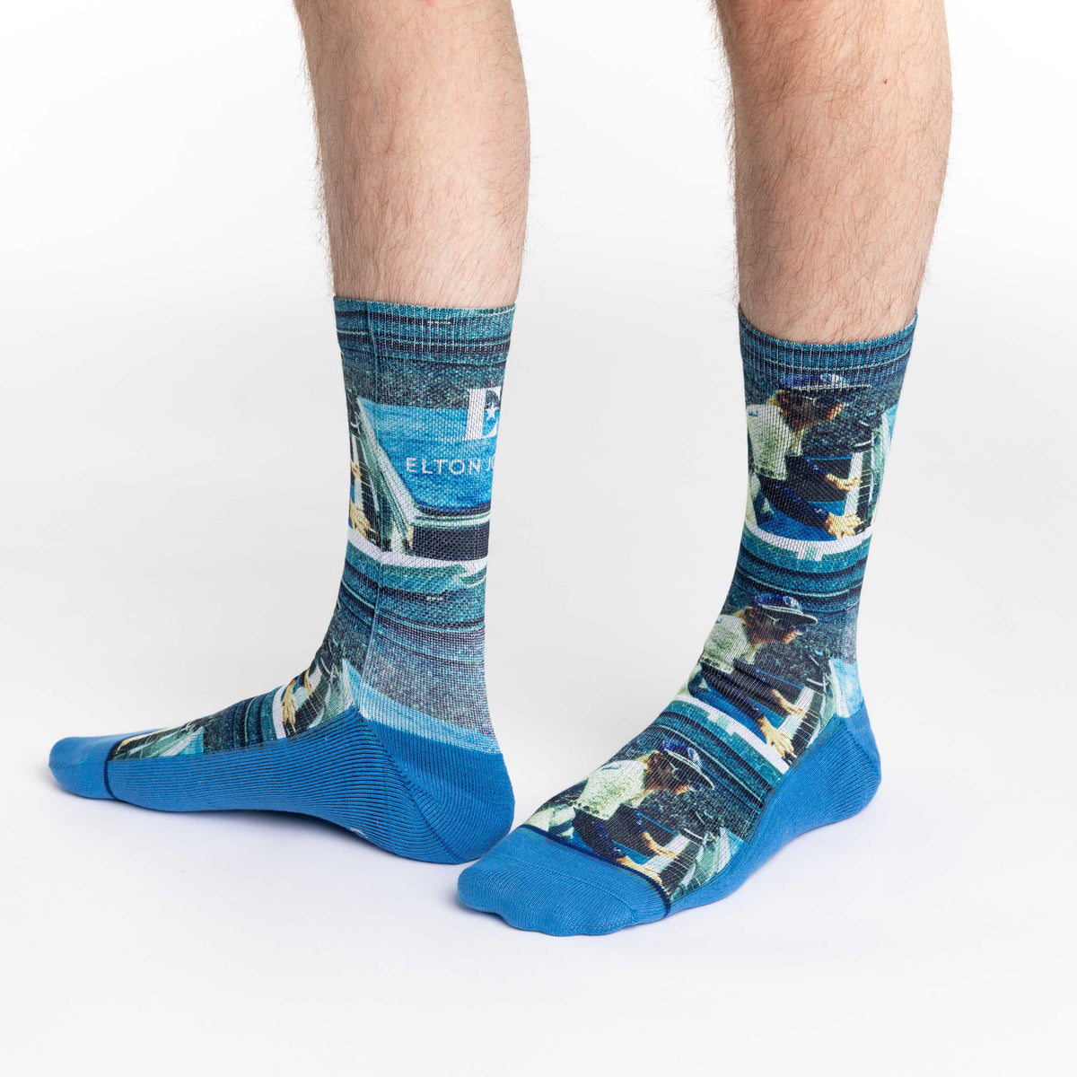 Men's Elton John, Concert at Dodger Stadium Socks