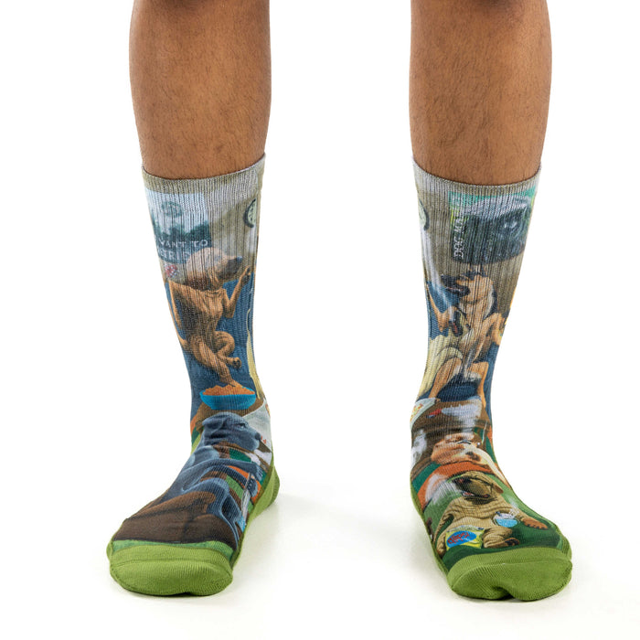 Men's Dogs Smoking Weed Socks