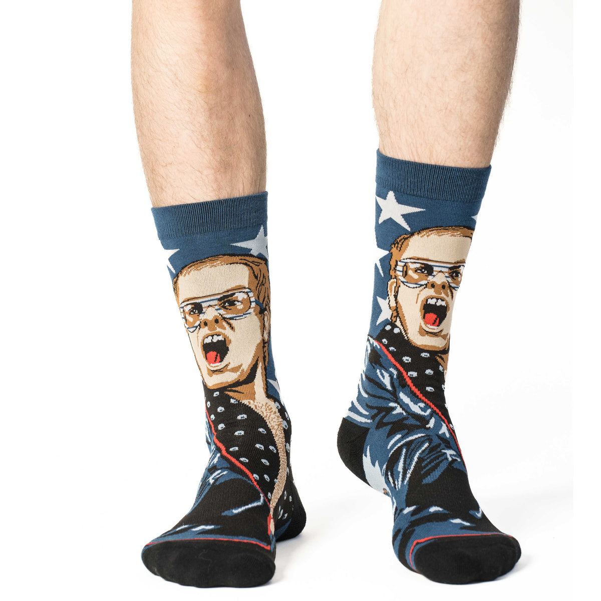 Men's Elton John, Playing Piano Socks