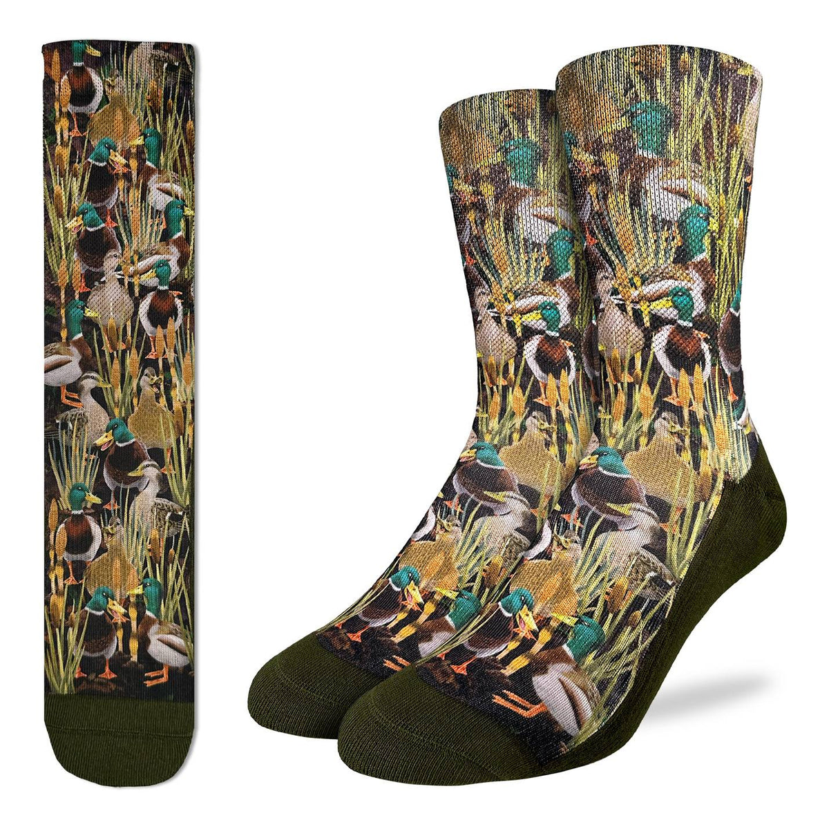 Men's Mallard Ducks in the Marsh Socks