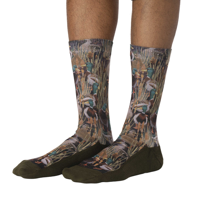 Men's Mallard Ducks in the Marsh Socks