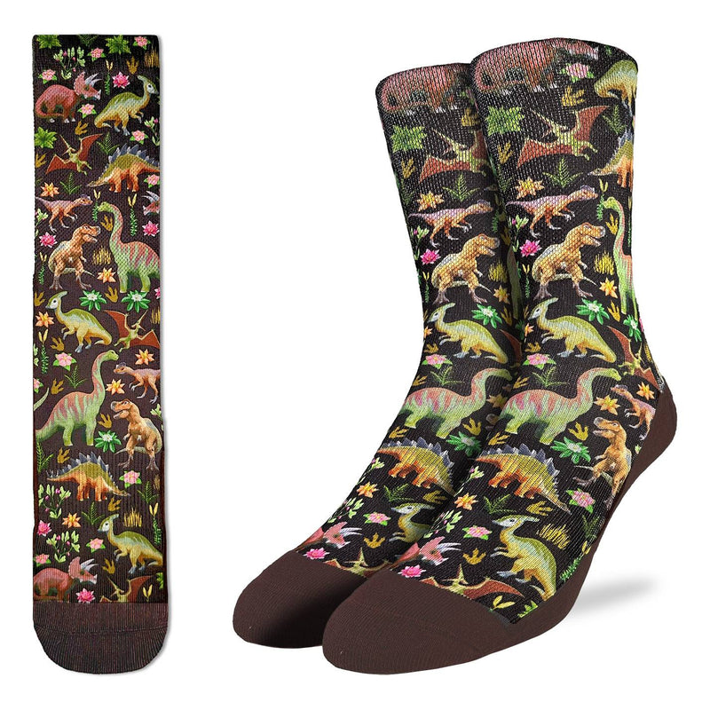 Men's Floral Dinosaurs Socks