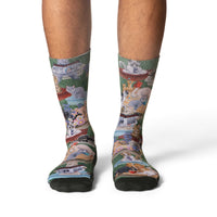 Men's Cats Pooping Socks