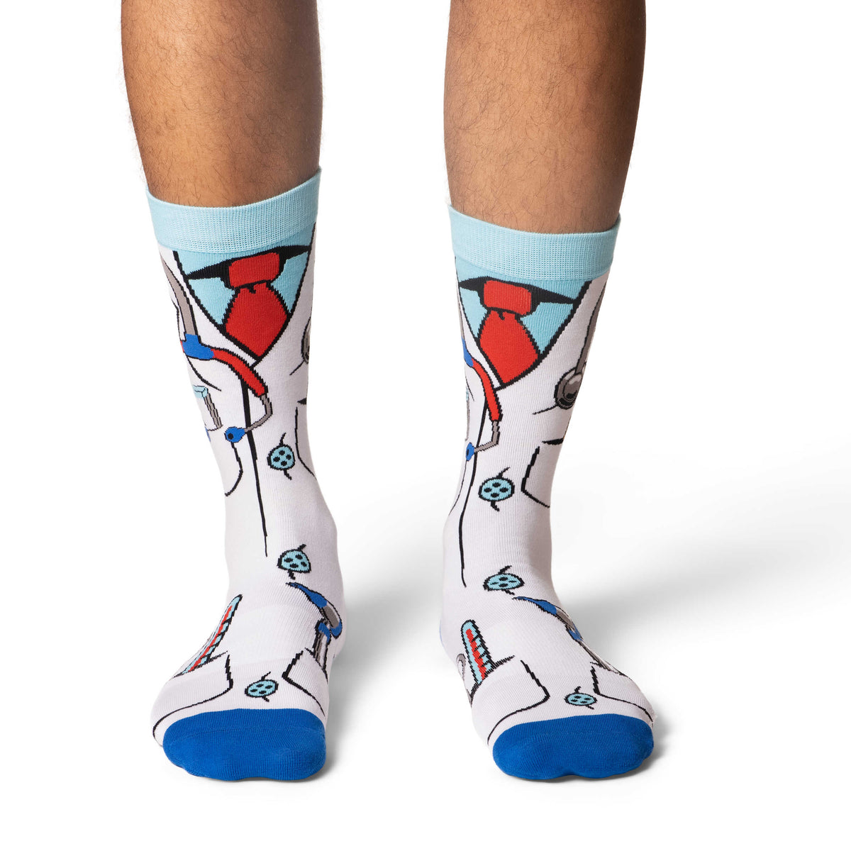 Men's Doctor's White Coat Socks