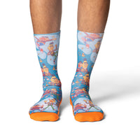 Men's Sesame Street, Bert & Ernie and Rainbows Socks