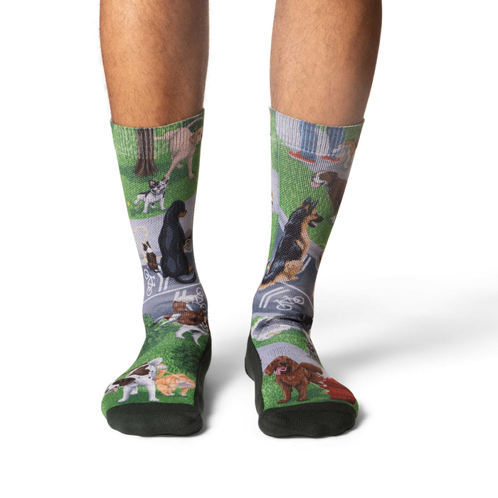 Men's Dogs Peeing Socks