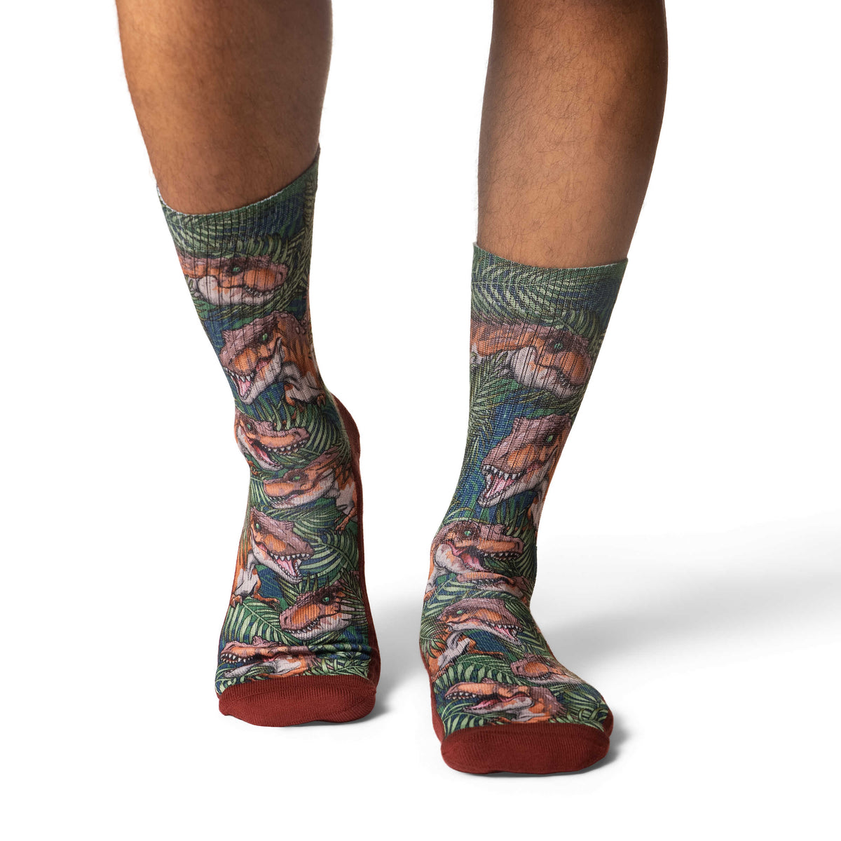 Men's Tyrannosaurus Rex in the Tropics Socks