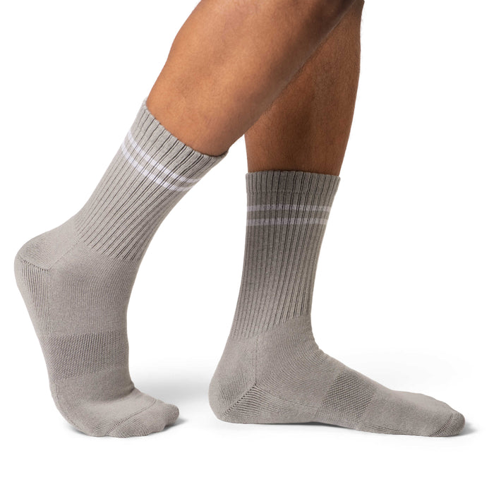 Men's Athletic Socks, Heather Grey