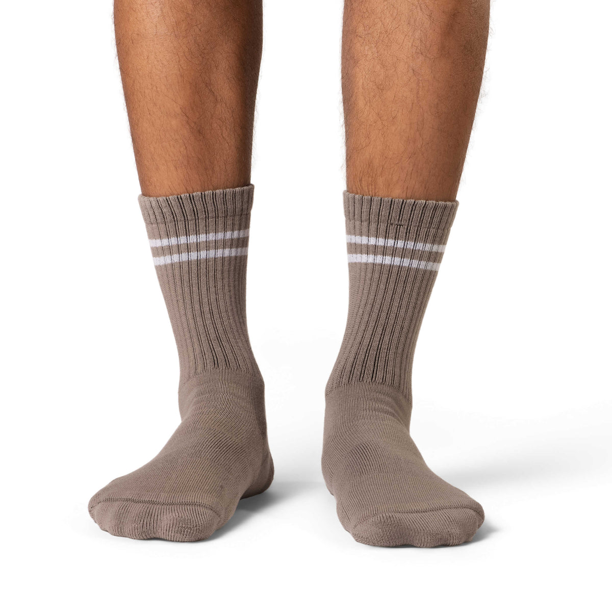 Men's Athletic Socks, Stone Grey