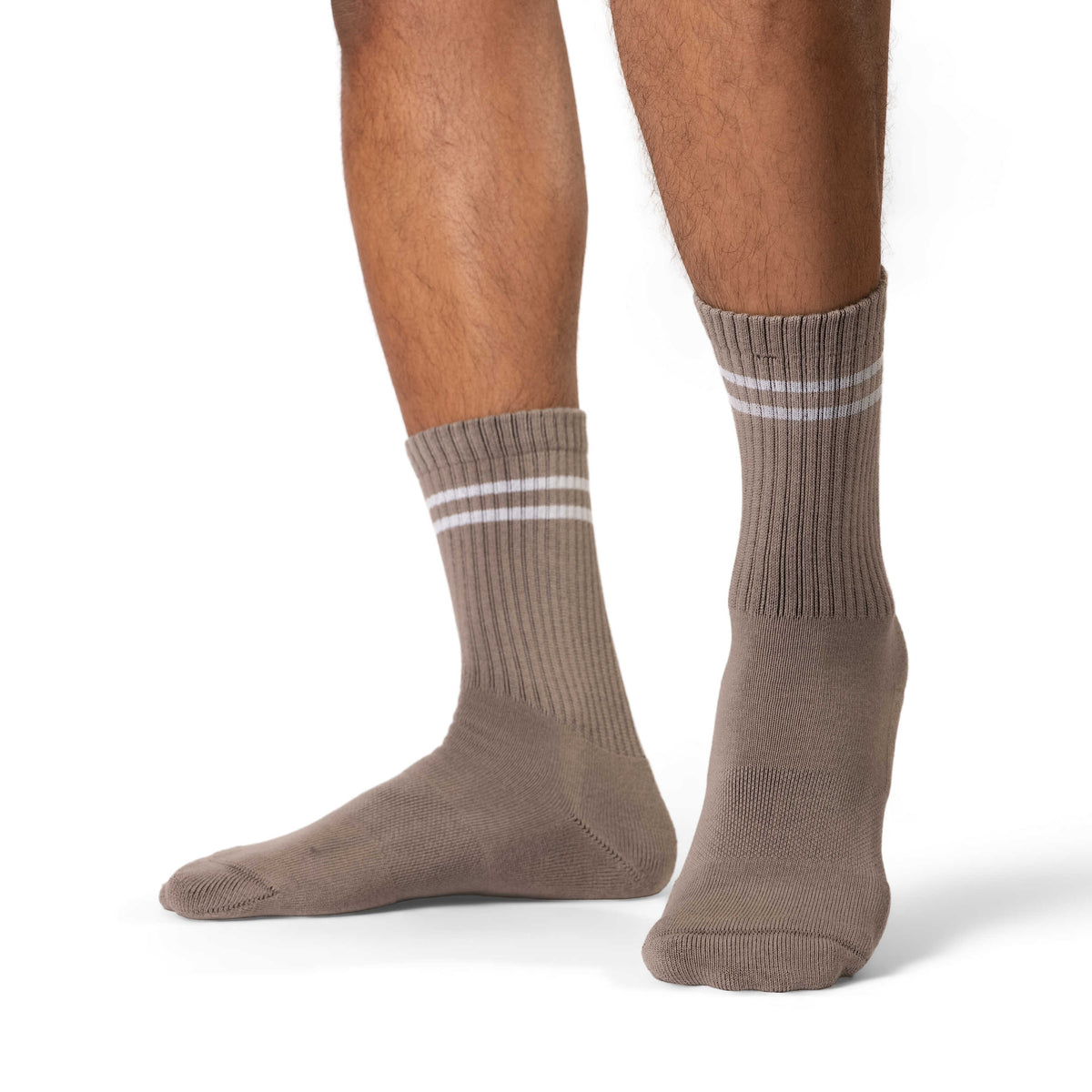 Men's Athletic Socks, Stone Grey