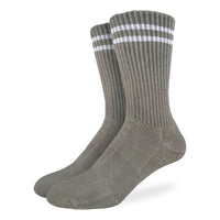 Men's Athletic Socks, Stone Grey