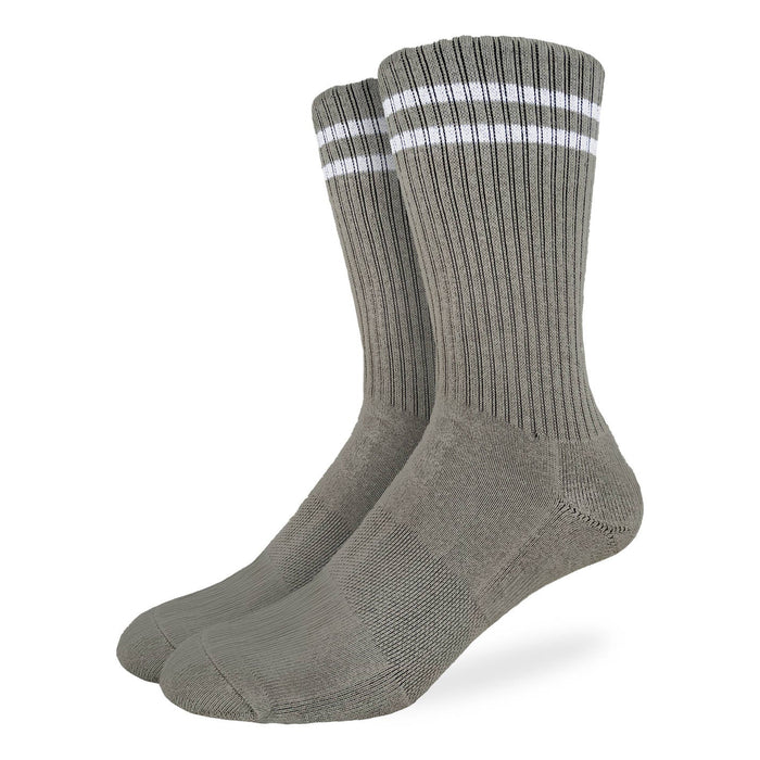 Men's Athletic Socks, Stone Grey