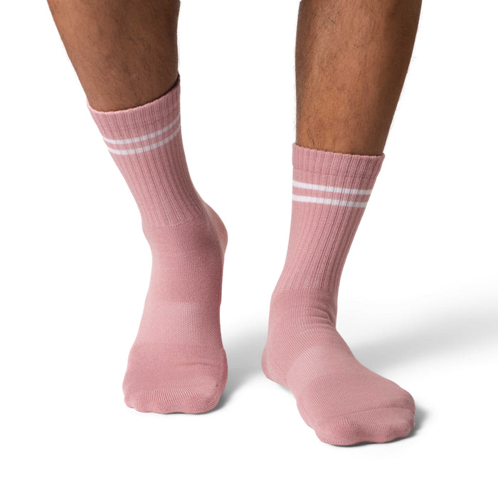 Men's Athletic Socks, Rose Pink