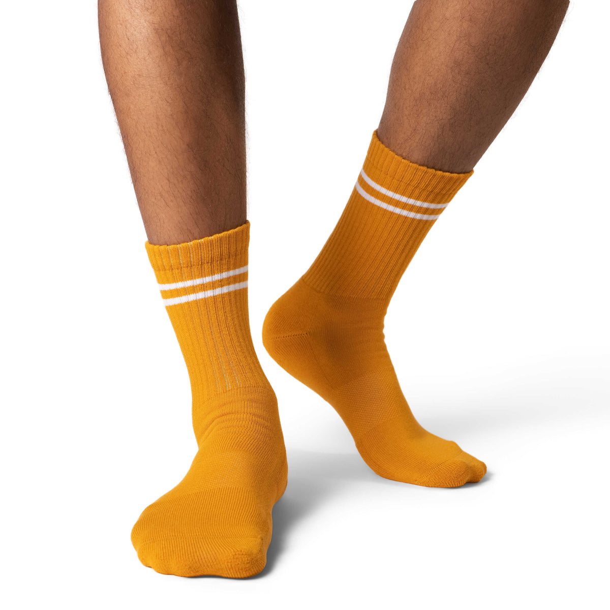 Men's Athletic Socks, Mustard