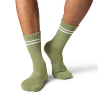Men's Athletic Socks, Leaf Green