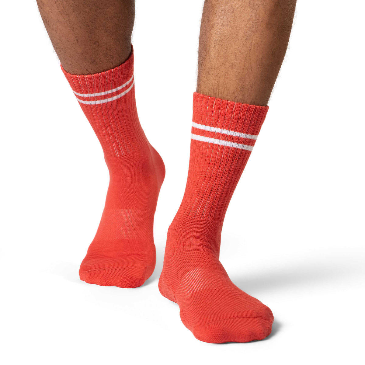 Men's Athletic Socks, Tomato Red