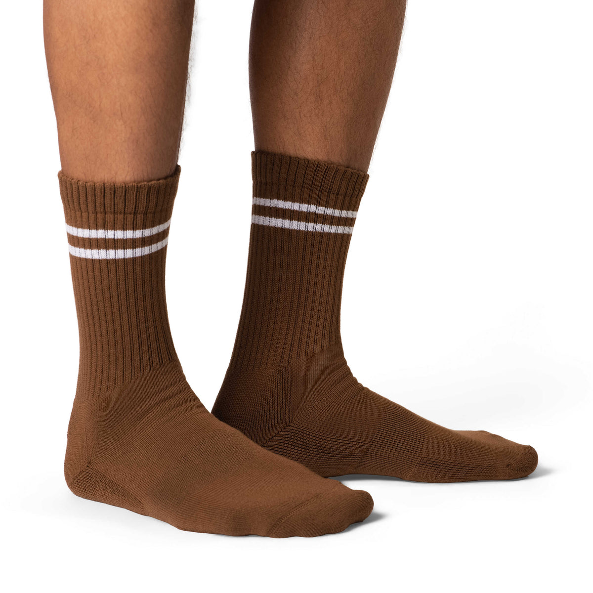 Men's Athletic Socks, Camel Brown