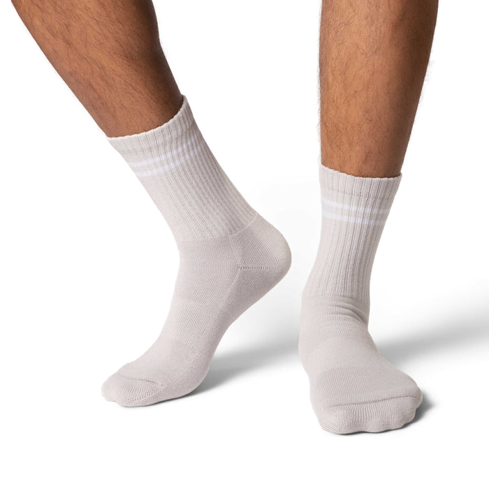 Men's Athletic Socks, Frost Grey