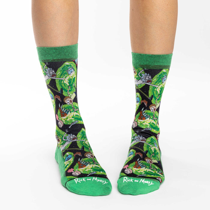 Women's Rick and Morty, Wormholes Socks