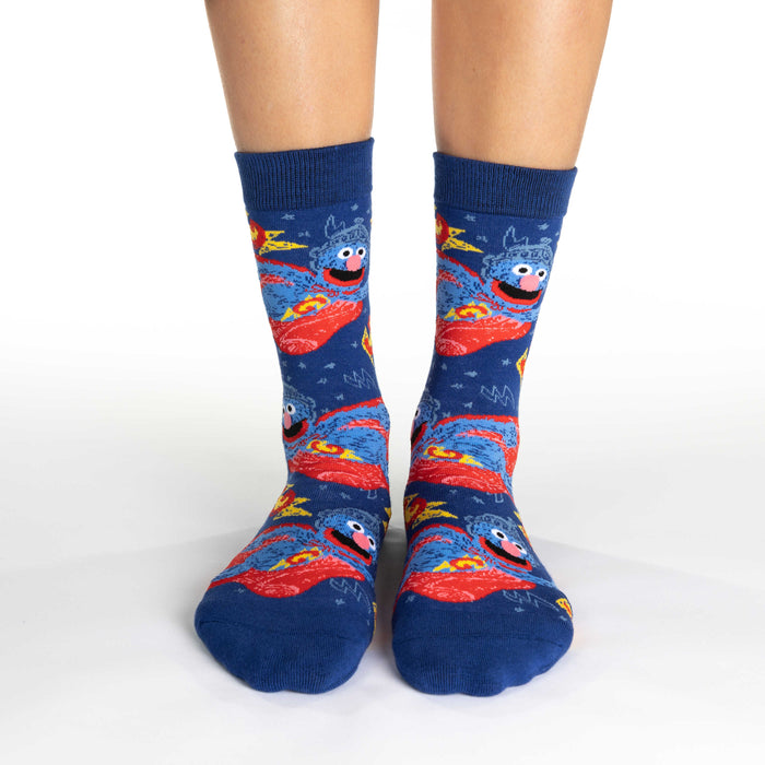 Women's Sesame Street, Super Grover Socks
