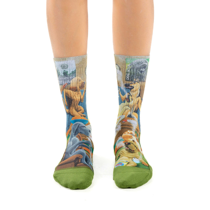 Women's Dogs Smoking Weed Socks