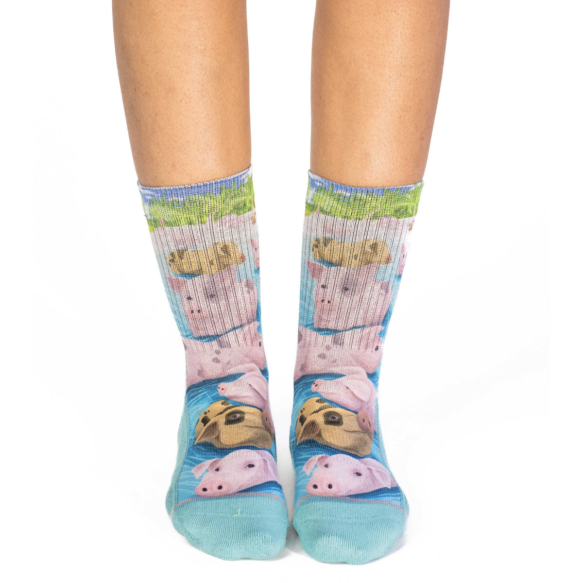 Women's Swimming Pigs Socks