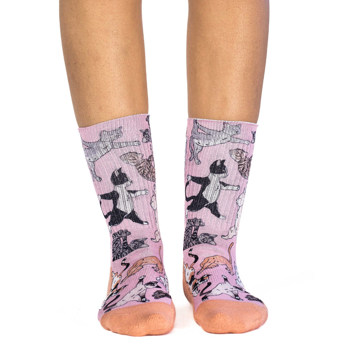 Women's Yoga Cats Socks