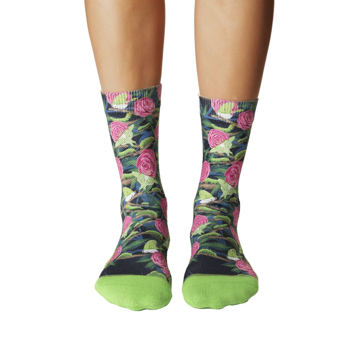 Women's Floral Caterpillars & Moths Socks