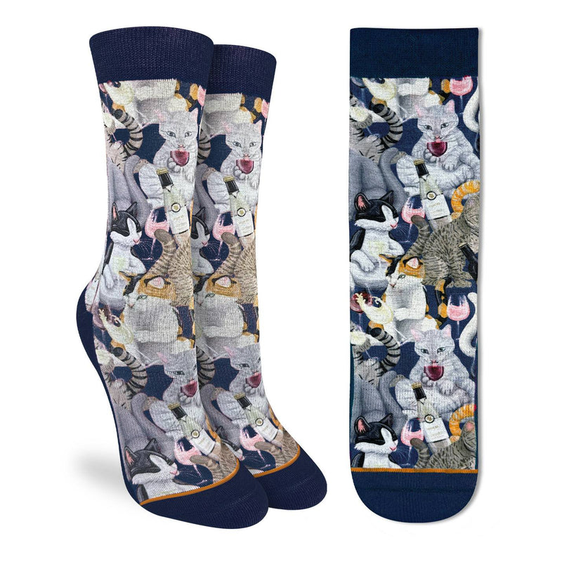 Women's Wine & Cats Socks