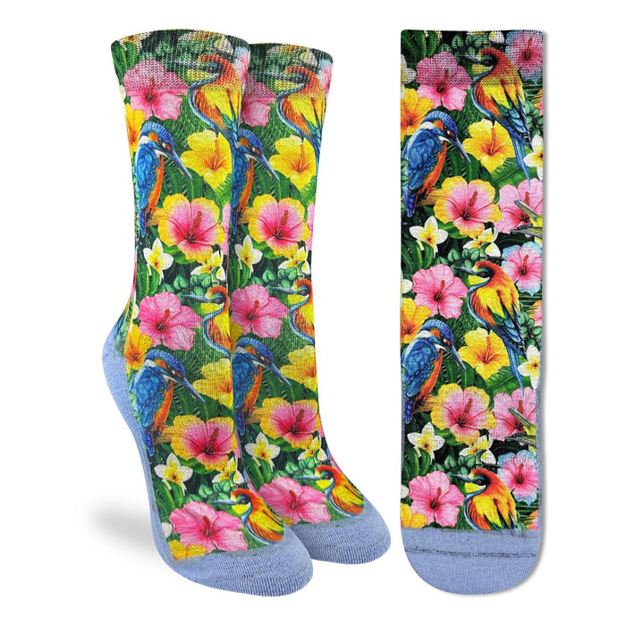 Women's Tropical Birds and Flowers Socks