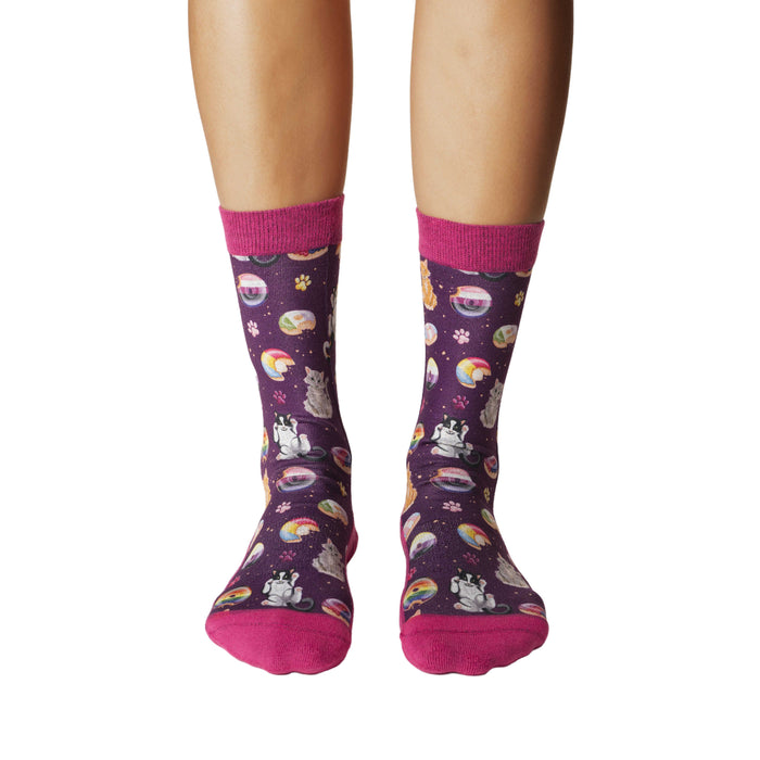 Women's Kitties & Donuts Socks