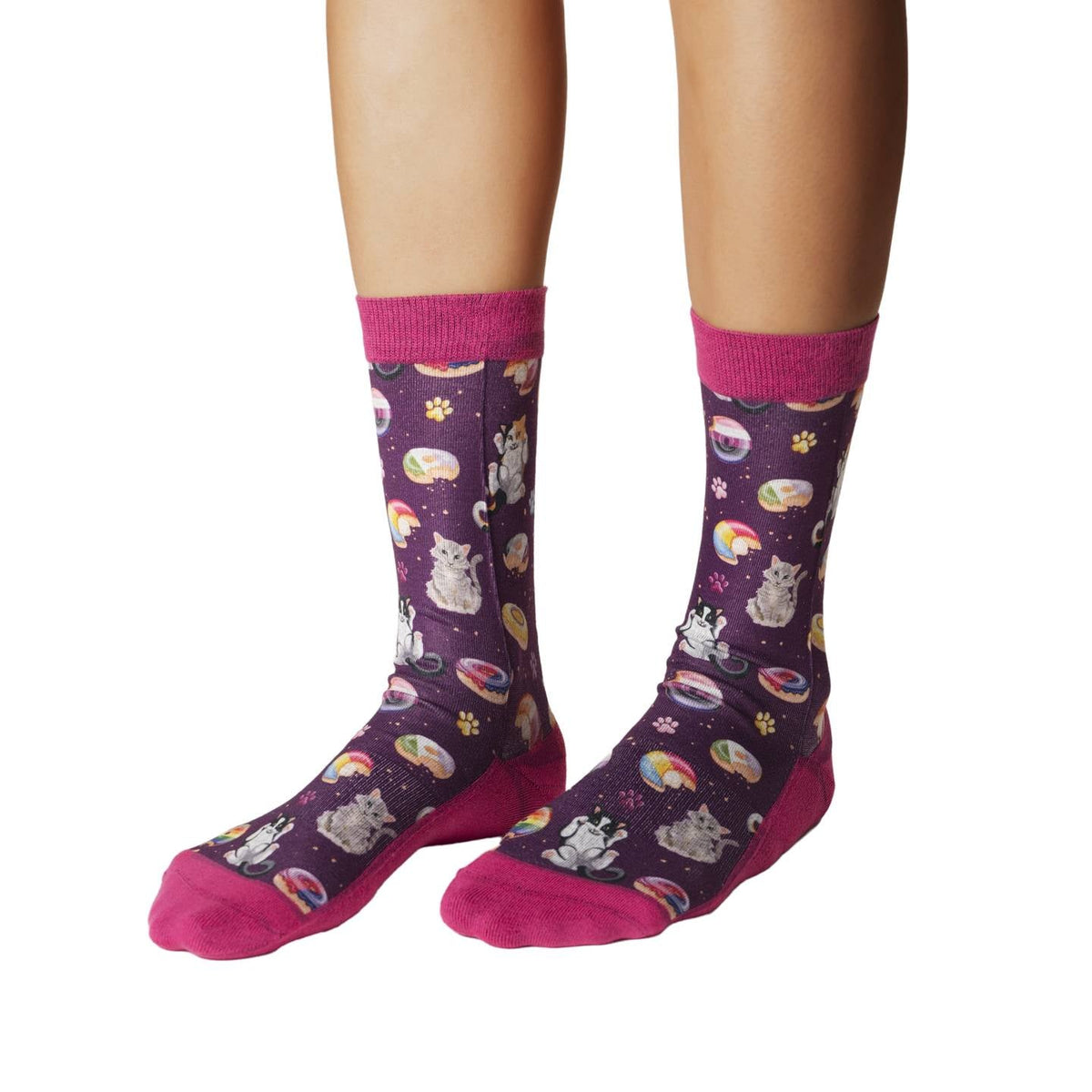 Women's Kitties & Donuts Socks