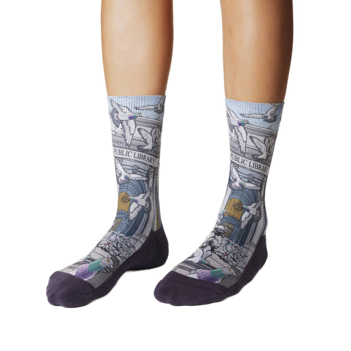 Women's Pigeons at the Public Library Socks